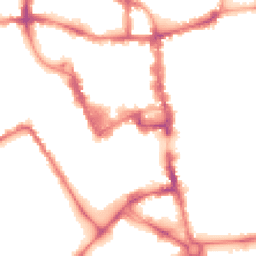 Night-time road noise heatmap for MK40 1AR