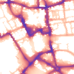 Daytime road noise heatmap for MK40 1AS