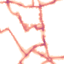 Night-time road noise heatmap for MK40 1AS