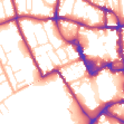 Daytime road noise heatmap for MK40 1AZ