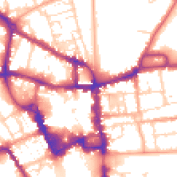 Daytime road noise heatmap for MK40 1BP