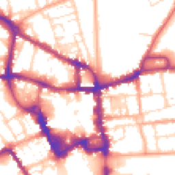 Daytime road noise heatmap for MK40 1BS