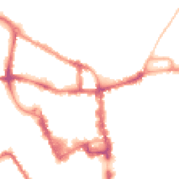 Night-time road noise heatmap for MK40 1BS