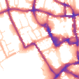 Daytime road noise heatmap for MK40 1DA