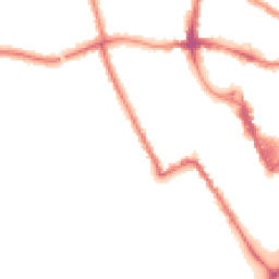 Night-time road noise heatmap for MK40 1DS