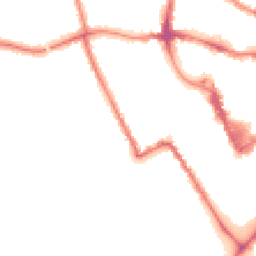 Night-time road noise heatmap for MK40 1DX