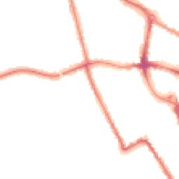 Night-time road noise heatmap for MK40 1DZ