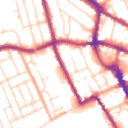 Daytime road noise heatmap for MK40 1EA