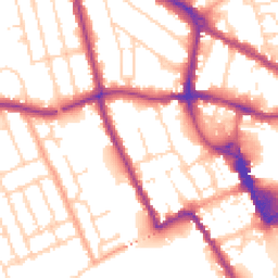 Daytime road noise heatmap for MK40 1EL