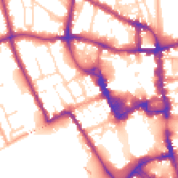 Daytime road noise heatmap for MK40 1HS