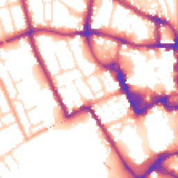 Daytime road noise heatmap for MK40 1JA