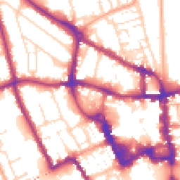 Daytime road noise heatmap for MK40 1JE
