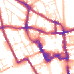 Daytime road noise heatmap for MK40 1JP