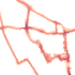 Night-time road noise heatmap for MK40 1JP