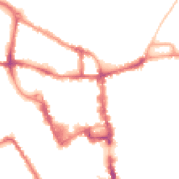 Night-time road noise heatmap for MK40 1LD