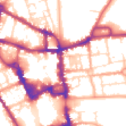 Daytime road noise heatmap for MK40 1NE