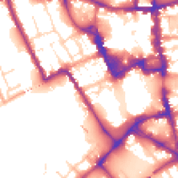 Daytime road noise heatmap for MK40 1QS