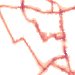 Night-time road noise heatmap for MK40 1RD