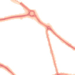 Night-time road noise heatmap for MK40 2BD