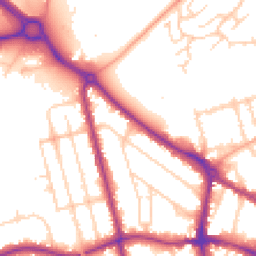 Daytime road noise heatmap for MK40 2BW