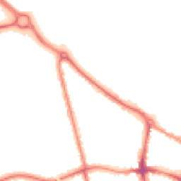 Night-time road noise heatmap for MK40 2BW