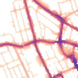 Daytime road noise heatmap for MK40 2DE