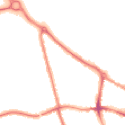 Night-time road noise heatmap for MK40 2DG