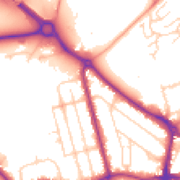Daytime road noise heatmap for MK40 2DT