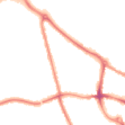 Night-time road noise heatmap for MK40 2FX