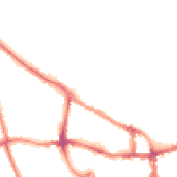 Night-time road noise heatmap for MK40 2JL