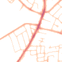 Daytime road noise heatmap for MK40 2NG
