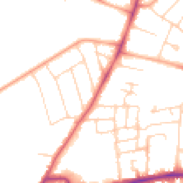 Daytime road noise heatmap for MK40 2NL