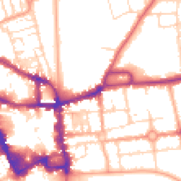 Daytime road noise heatmap for MK40 2NN