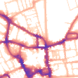 Daytime road noise heatmap for MK40 2SY