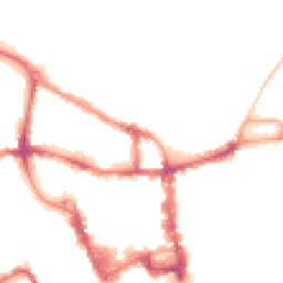 Night-time road noise heatmap for MK40 2SY