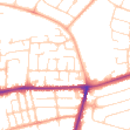 Daytime road noise heatmap for MK40 3AY