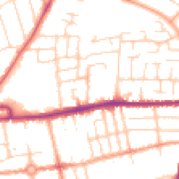 Daytime road noise heatmap for MK40 3DE