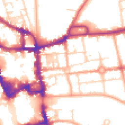 Daytime road noise heatmap for MK40 3JD