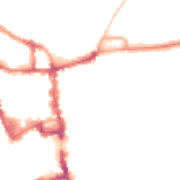 Night-time road noise heatmap for MK40 3JD