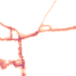 Night-time road noise heatmap for MK40 3JG