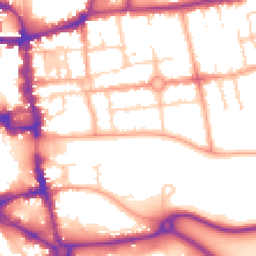 Daytime road noise heatmap for MK40 3PB