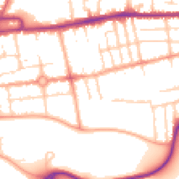 Daytime road noise heatmap for MK40 3QU