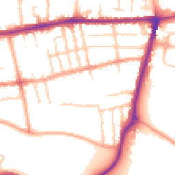 Daytime road noise heatmap for MK40 3TA