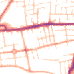 Daytime road noise heatmap for MK40 3UR