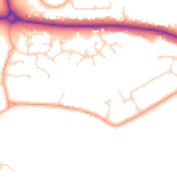 Daytime road noise heatmap for MK40 4AD