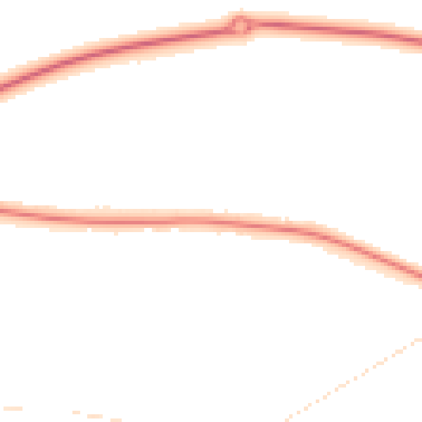 Night-time road noise heatmap for MK40 4AF