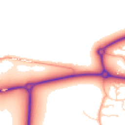 Daytime road noise heatmap for MK40 4AH