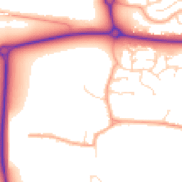 Daytime road noise heatmap for MK40 4AL