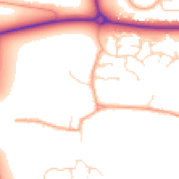 Daytime road noise heatmap for MK40 4AN