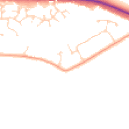 Daytime road noise heatmap for MK40 4BB